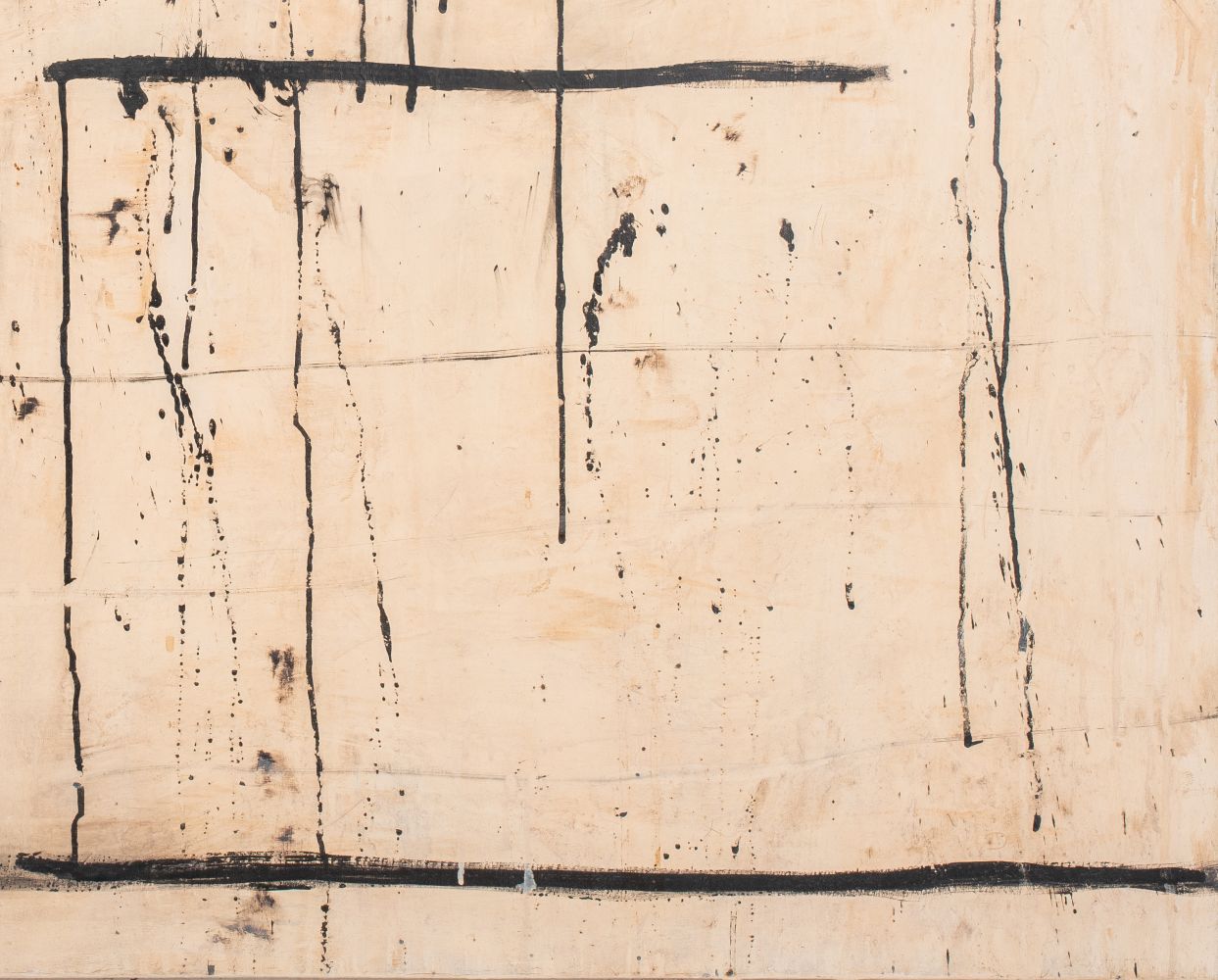 ANTONI TAPIES MANNER ABSTRACT