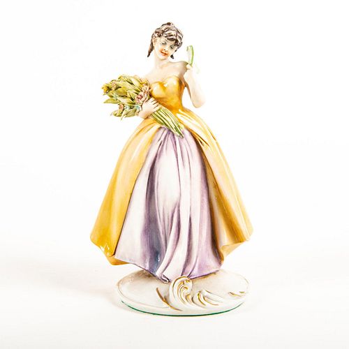 ANTONIO BORSATO FIGURINE, LADY WITH