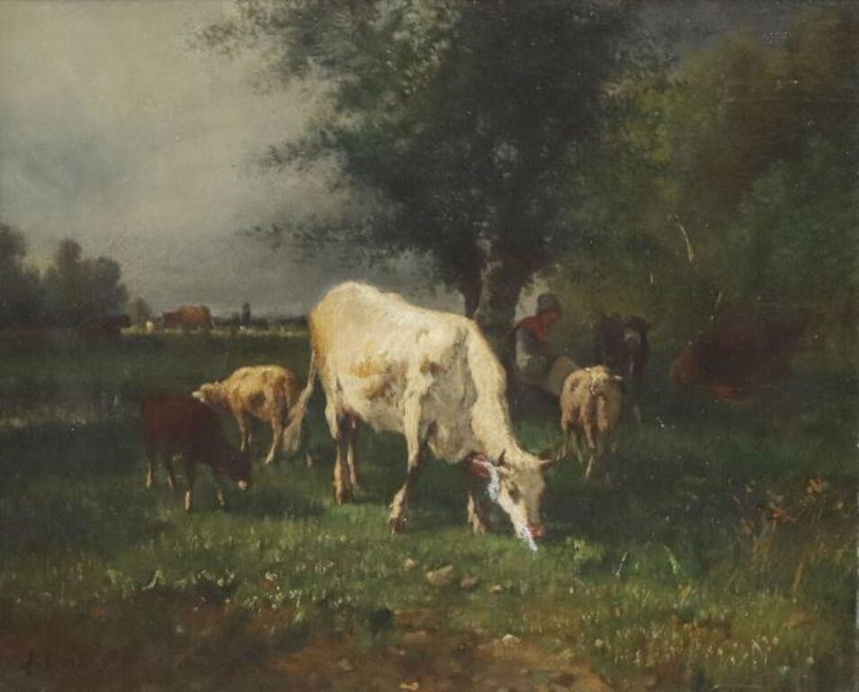 ANTONIO CORTES (1826-1908) CATTLE