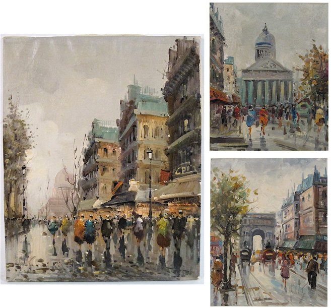 ANTONIO DeVITY THREE OILS ON CANVAS
