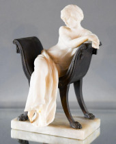 ANTONIO FRILLI CARVED ALABASTE