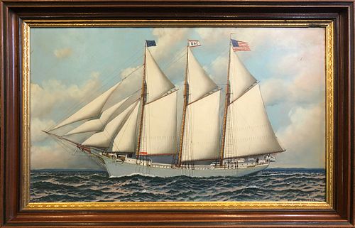 ANTONIO JACOBSEN OIL ON BOARD