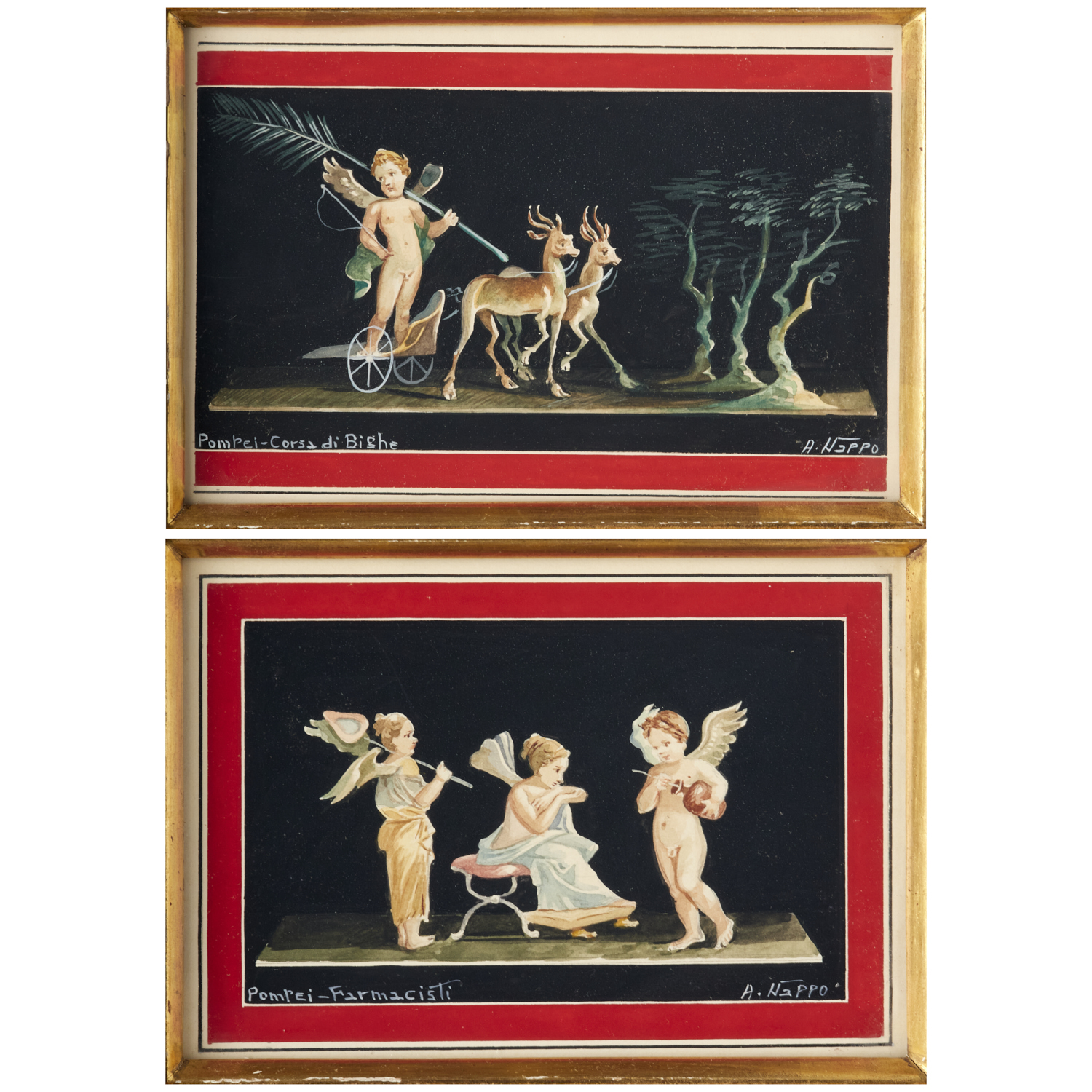 ANTONIO NAPPO, PAIR POMPEIAN