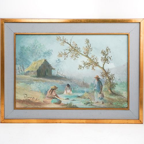 ANTONIO PARRA SIGNED OIL ON