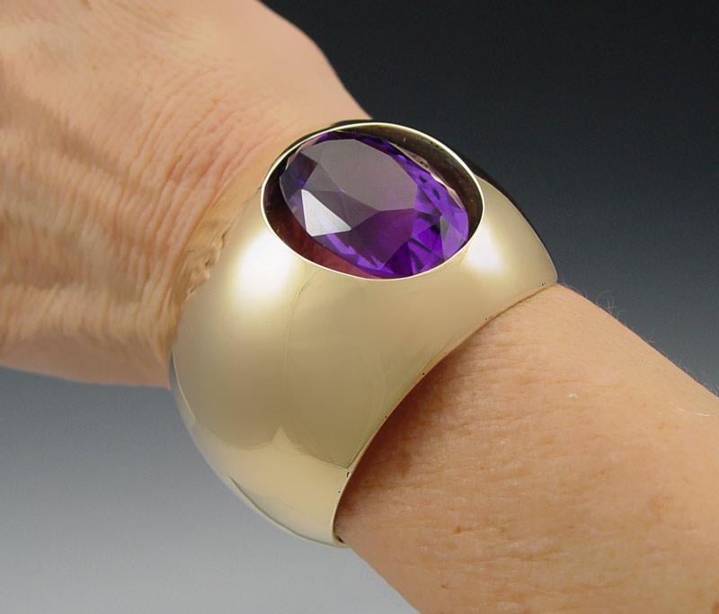 ANTONIO PINEDA 14K GOLD AMETHYST