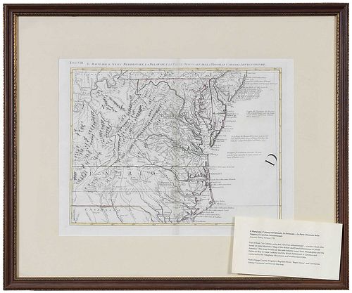 ANTONIO ZATTA - MAP OF MARYLAND AND