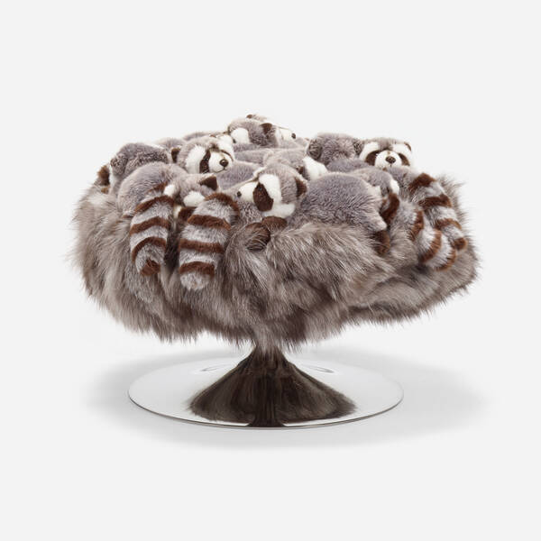 AP Collection. Raccoon Pouf