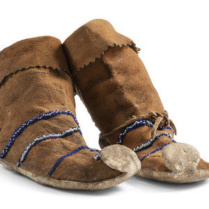 Apache Beaded Hide Boot