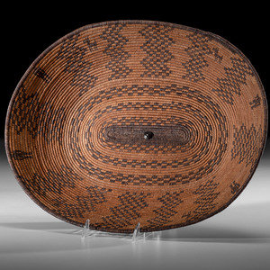 Apache Figural Basketry Tray,