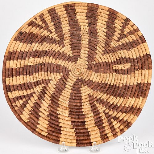 APACHE INDIAN COILED BASKET,