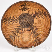 APACHE INDIAN COILED BASKET, E