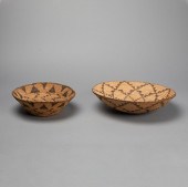 APACHE/PIMA, PAIR OF BASKETS,