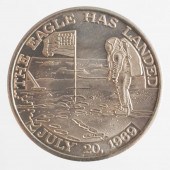 APOLLO 11 COIN SPACE FLOWN MED