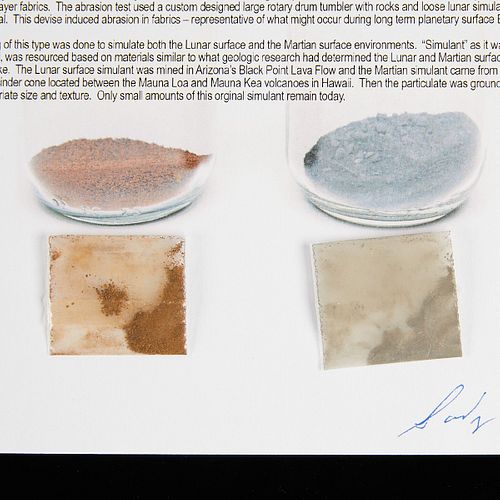 APOLLO 11 SIMULANT SAMPLES W/