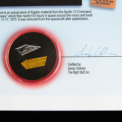 APOLLO 13 FLOWN KAPTON FRAGMENTS