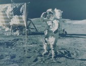 APOLLO 17 SIGNED CREW PHOTO FR