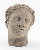 APOLLO BELVEDERE CEMENT BUST C