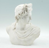 APOLLO BELVEDERE MARBLE BUST S