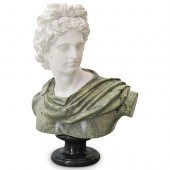 APOLLO TWO-TONE MARBLE BUSTDES