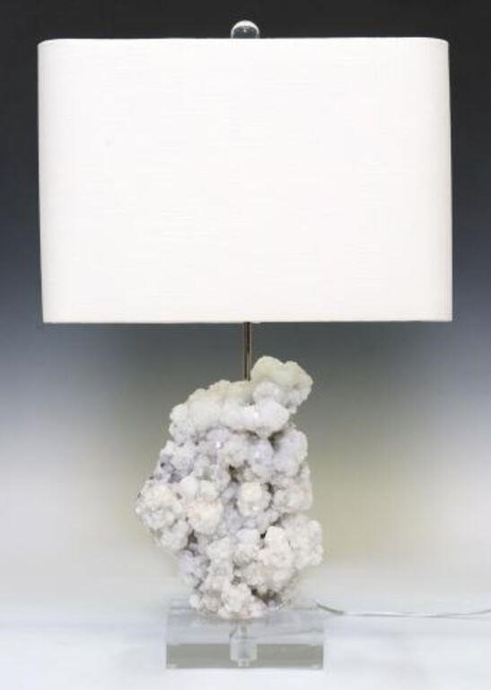 APOPHYLLITE SPECIMEN TABLE LAMP