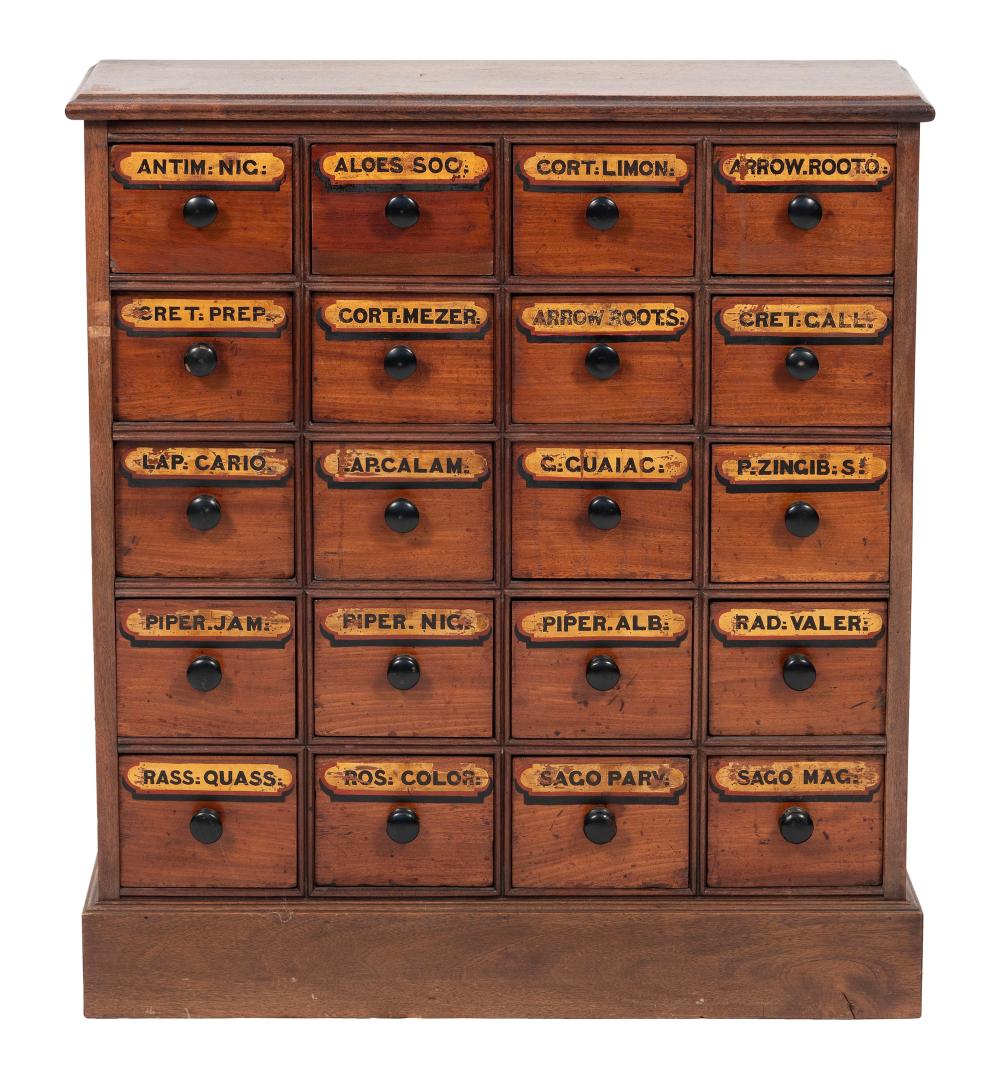 APOTHECARY CHEST LATE 19TH