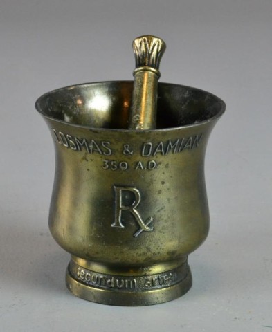 APOTHECARY MORTAR & PESTLE - COSMAS