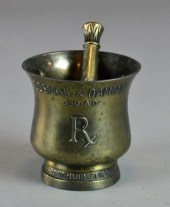 APOTHECARY MORTAR & PESTLE - C
