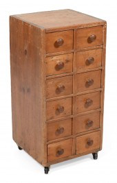 APOTHECARY-STYLE TWELVE-DRAWER