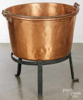 APPLE BUTTER KETTLE AND STAND<