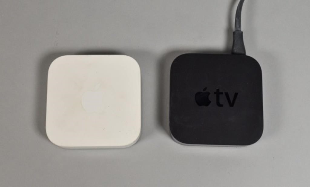APPLE TV & AIRPORTTwo Apple TVs.