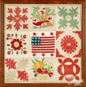 APPLIQUé ALBUM CRIB QUILT, SIG