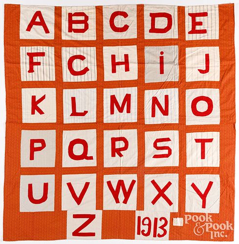 APPLIQUé ALPHABET SUMMER QUILT,