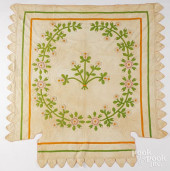 APPLIQUé AND TRAPUNTO FLORAL W
