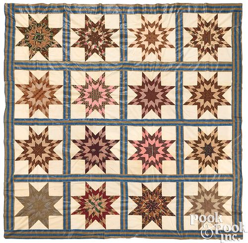 APPLIQUé BLAZING STAR QUILT TOP,