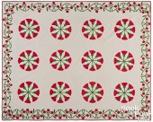 APPLIQUé COCKSCOMB QUILT, LATE