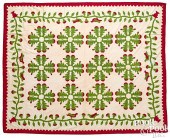 APPLIQUé FLORAL QUILT TOP, 19T