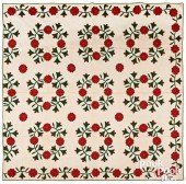 APPLIQUé FLORAL WREATH QUILT,