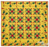 APPLIQUé HOLLY BERRY QUILT, LA