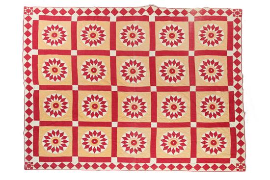 APPLIQUE QUILT.  American  3rd