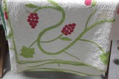 APPLIQUE QUILT. Cotton quilt w