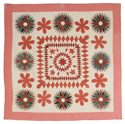 Appliquéd and Pieced Quilt
