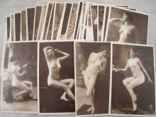 Approx. 38 postcards of nudes