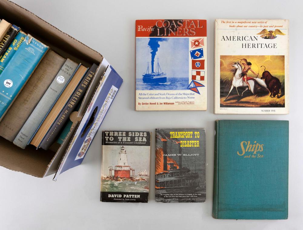 APPROX. EIGHTEEN MARITIME BOOKS AND