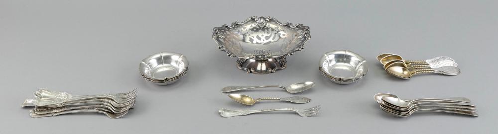 APPROX. FORTY-ONE SILVER TABLEWARES