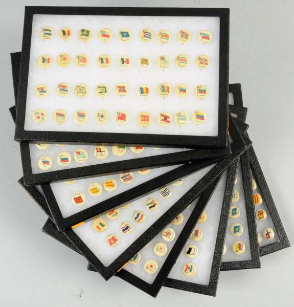 Approximately 300 Flag Pinbacks. 