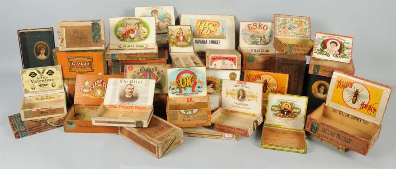 Approximately 32 Cigar Boxes.  Nice
