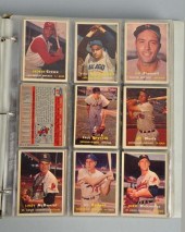 Approximately 350 Topps 1957 B