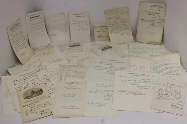 APPROXIMATELY 60 SIGNED LETTERS, CA