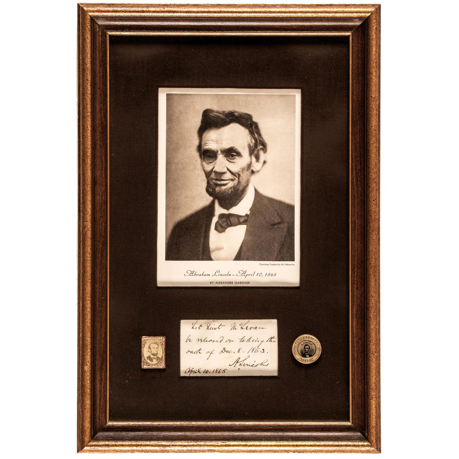 APRIL 10, 1865 CIVIL WAR, ABRAHAM