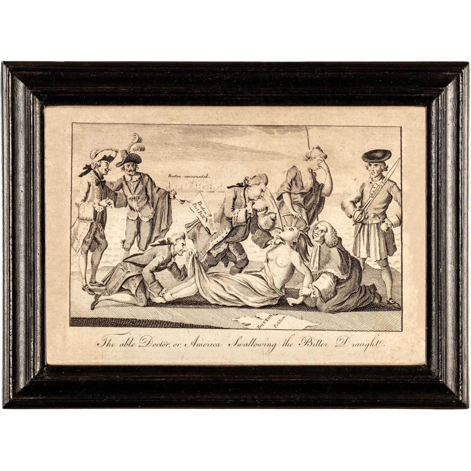 APRIL 1774 ORIGINAL ENGRAVED PRINT,